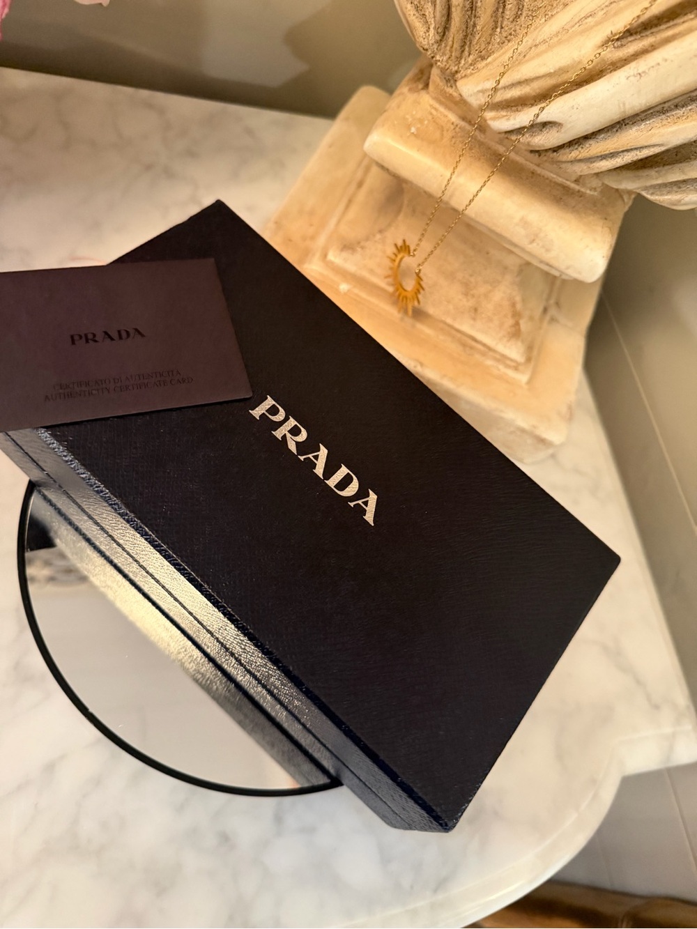 Prada Epi leather Red Textured Zip-Around Wallet with Gold Logo - Picture 16 of 17